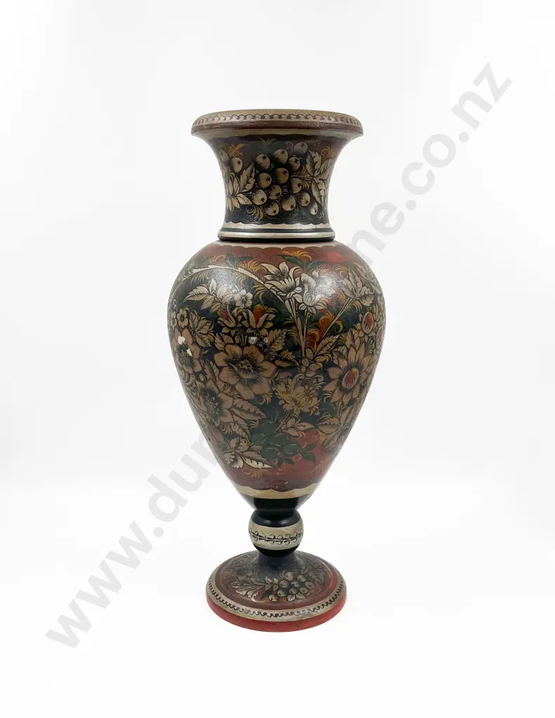 Large Russian Wooden Vase Image 1++
