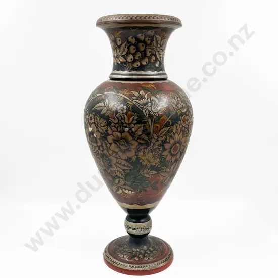 Large Russian Wooden Vase