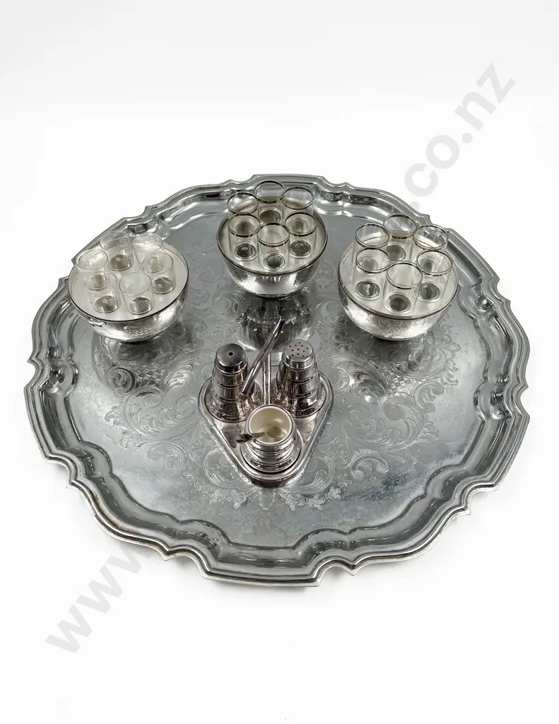 Three Mid-Century S/P Schnapps Shot Glasses Sets with Others Image 1++