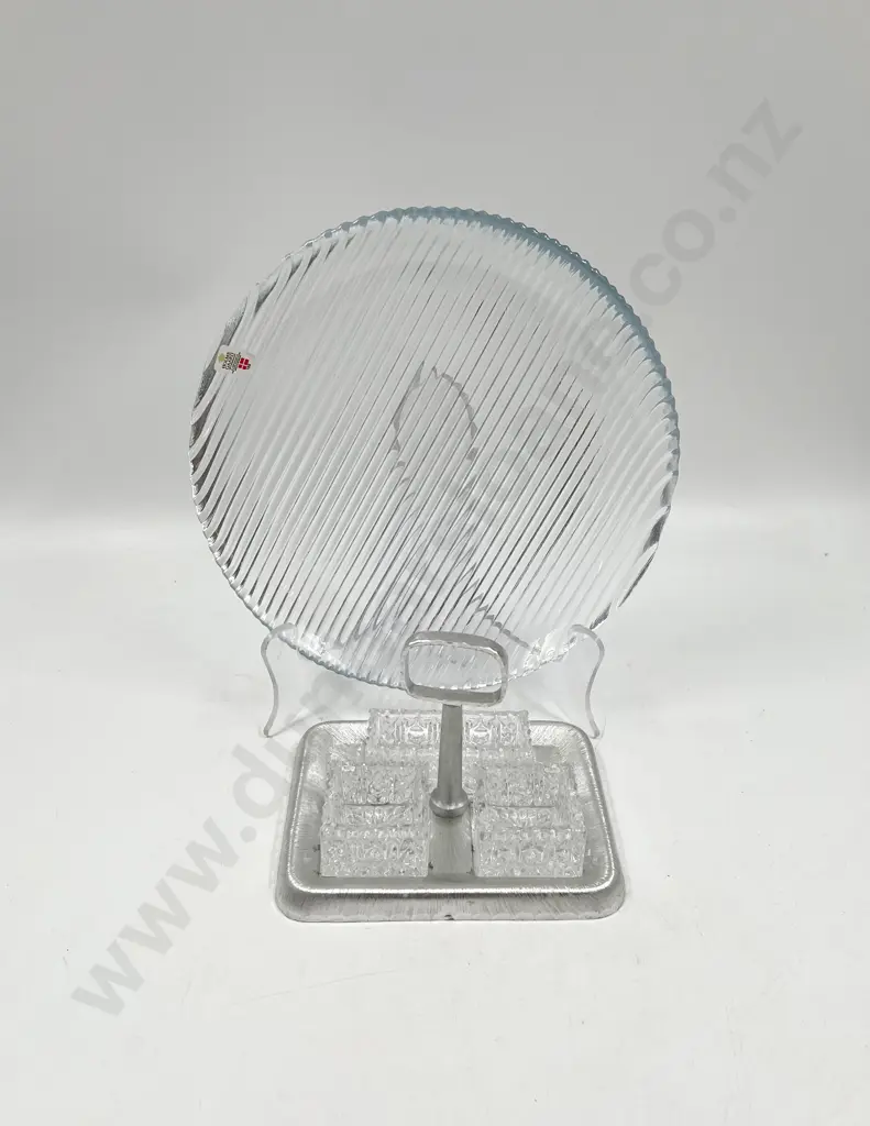 Holme Gaard Glass Plate and Arcit Condiment Tray Image 1++