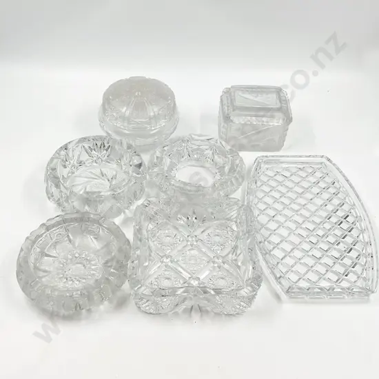 Various Crystal Glass Dishes