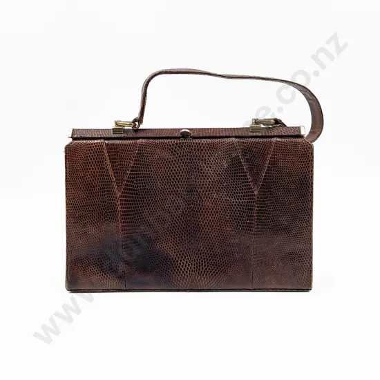 Marquessa 'Real Lizard' Handbag with Matching Purse