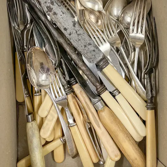 Box of Various Cutlery