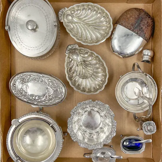 Various Silver Plate Dishes