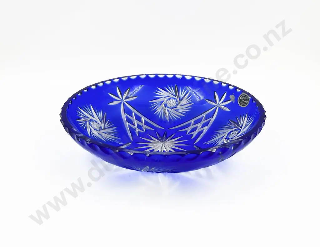 Bohemia Blue Flashed Crystal Bowl Image 1++