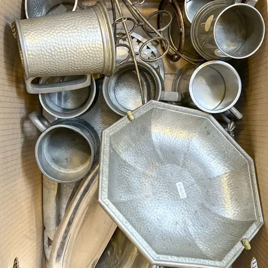 Small Quantity of Assorted S/P and Pewter