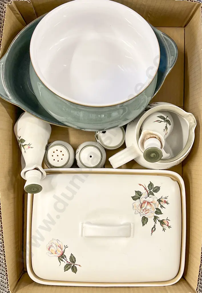 Box of Assorted Denby Stoneware Image 1++
