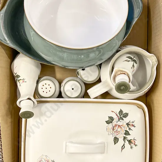 Box of Assorted Denby Stoneware