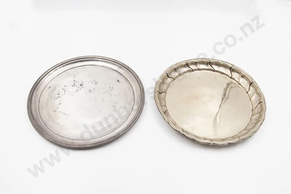 Two (Thai) Silver Trays and Two S/Plate Trays Image 1++