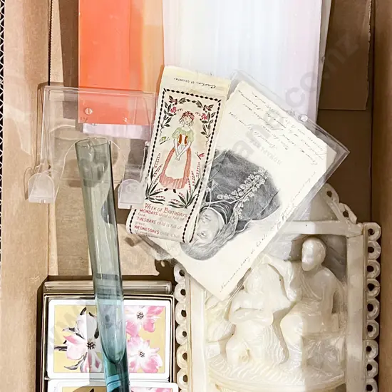 Small Quantity of Assorted Including Soapstone Wall Plaque