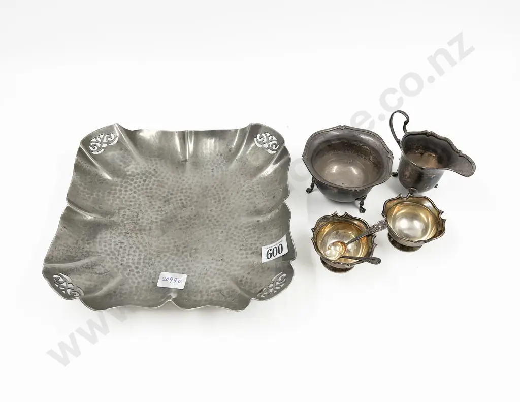 Small Qty of S/S on Pewter Tray Image 1++