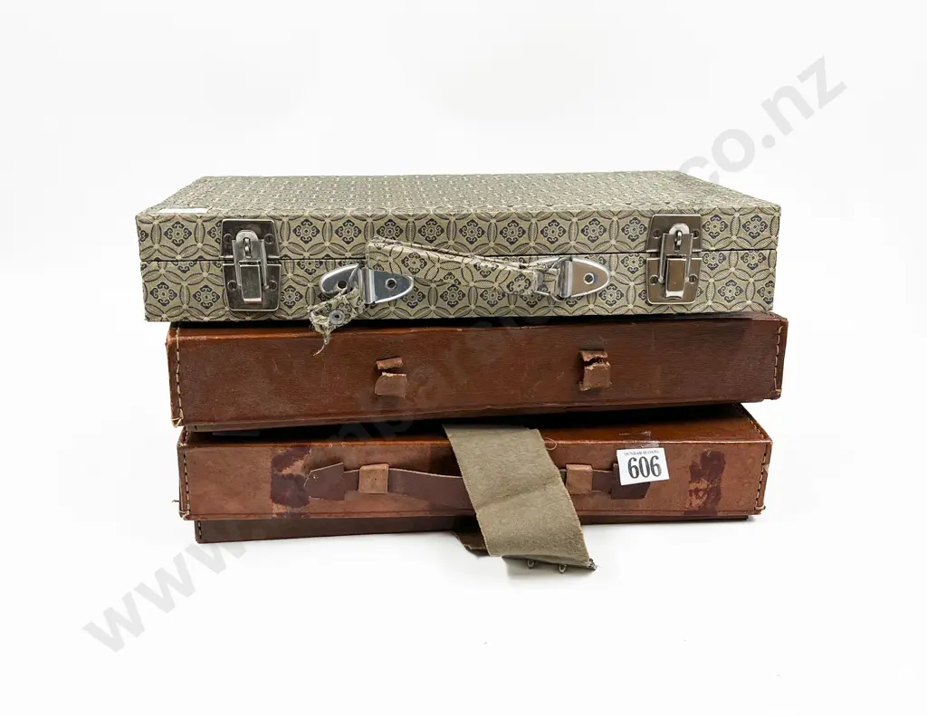 Three Assorted Mahjong Sets Together With Stands Image 1++
