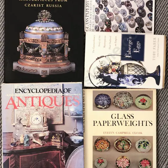 Five Various Antique Reference Books