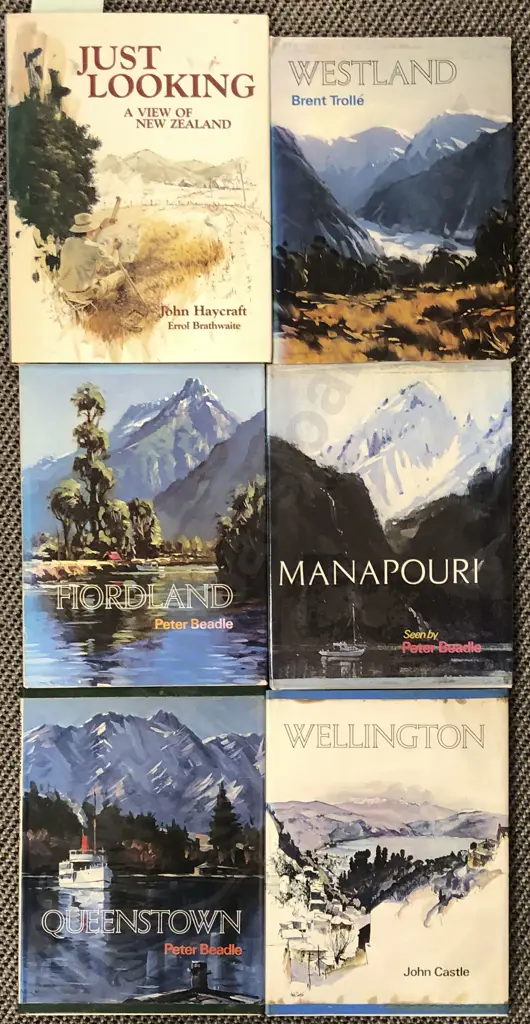 Six Volumes of New Zealand Scenic Art Reference Books Image 1++
