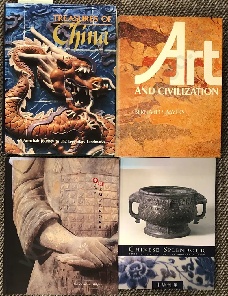 Three Chinese Art Reference Books with Art and Civilisation - Myers Image 1++