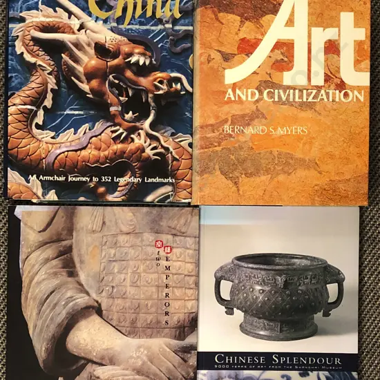 Three Chinese Art Reference Books with Art and Civilisation - Myers