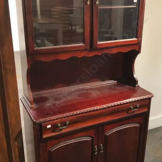 Reproduction Kitchen Dresser With Glazed Doors to Top