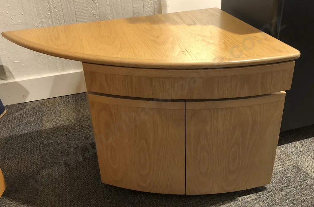 Three Piece Office Suite Comprising of Unusual Proportioned Side Drawers and Filing Cabinet Image 1++