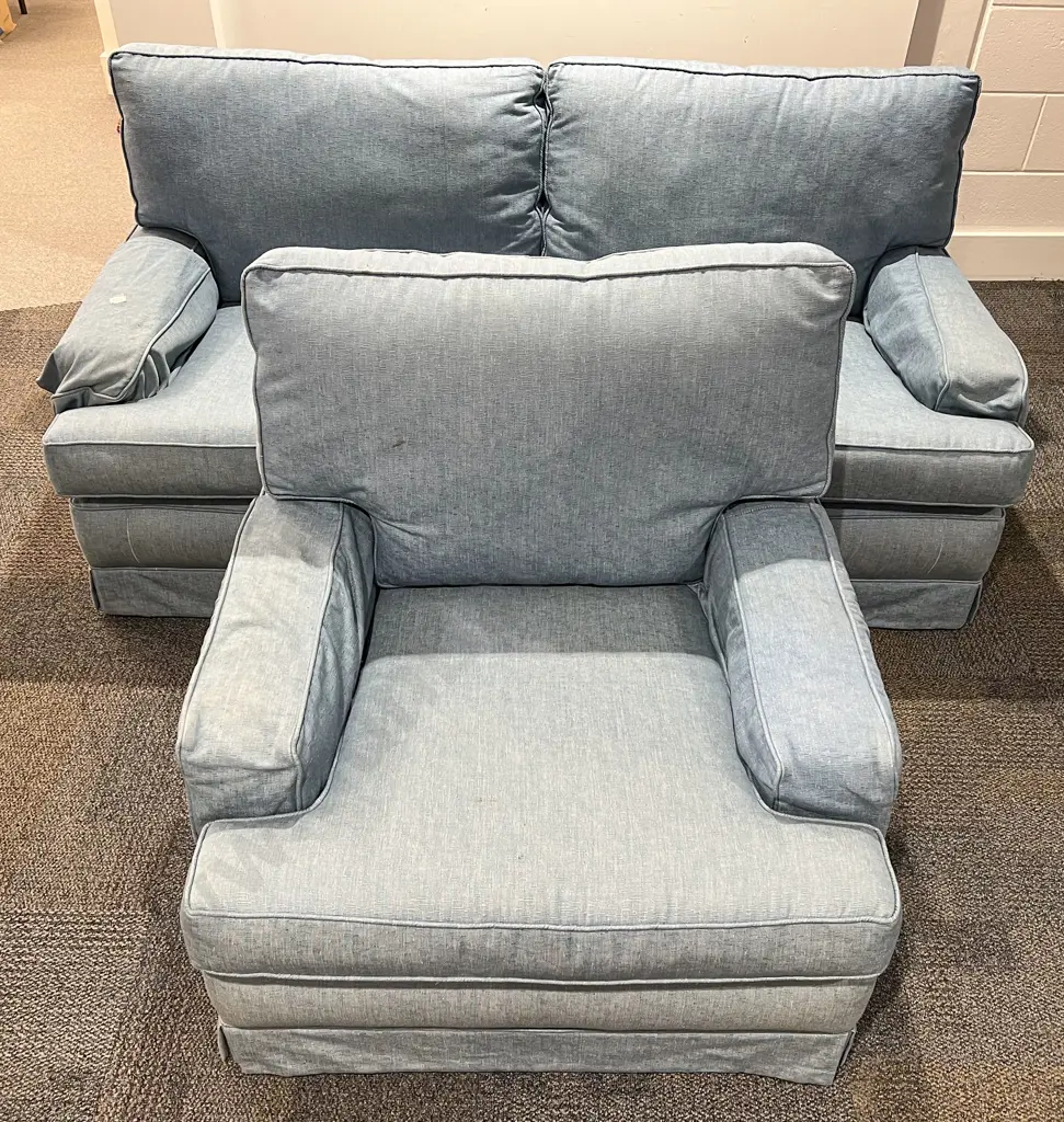 Two Piece Upholstered Lounge Suite Image 1++