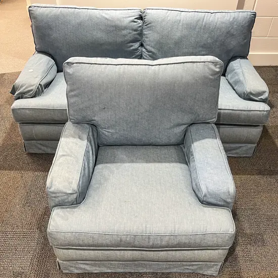 Two Piece Upholstered Lounge Suite