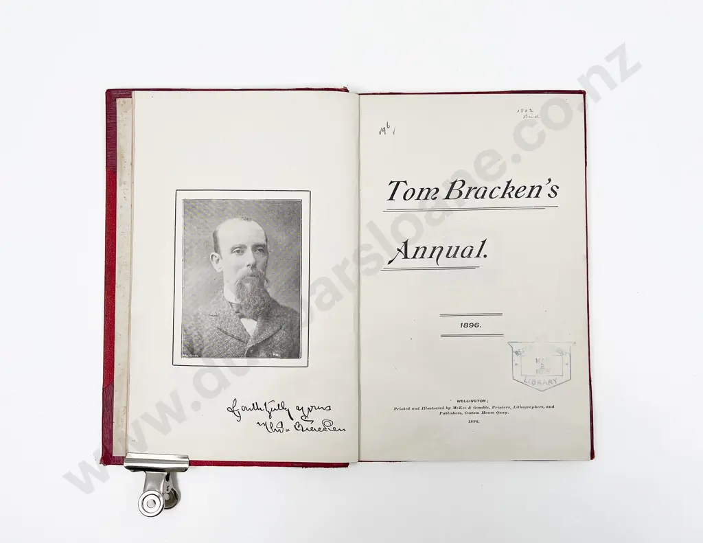 Bracken Thomas - Tom Brackens Annual 1896 Image 1++
