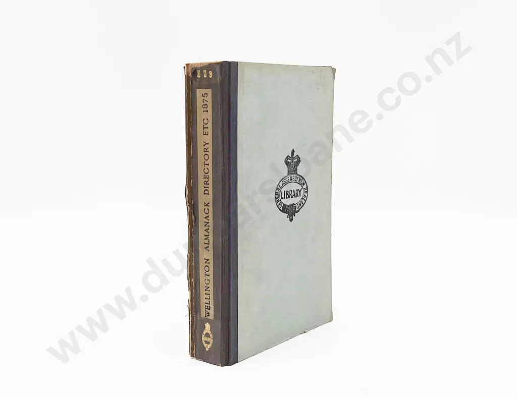 (-) The Wellington Almanack Directory Calendar And Diary For The Year 1875 Image 1++