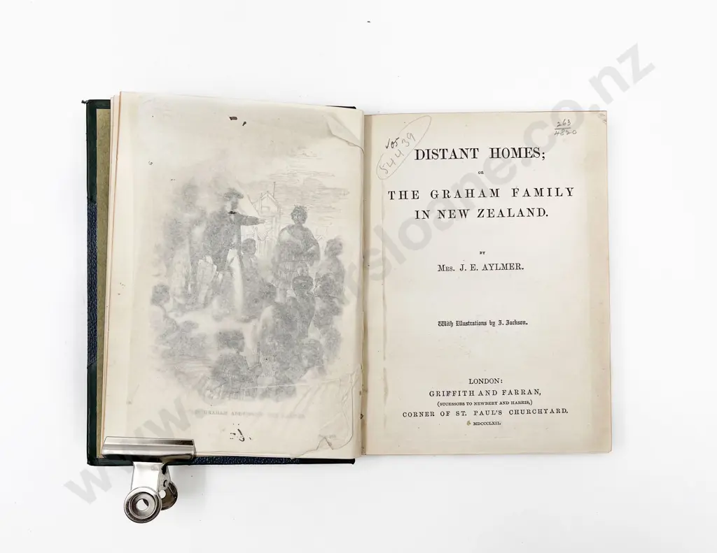 Aylmer Mrs J E - Distant Homes or The Graham Family In New Zealand Image 1++
