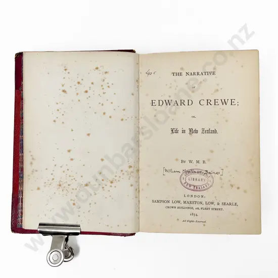 Baines William Mortimer - The Narrative of Edward Crewe; or Life in New Zealand