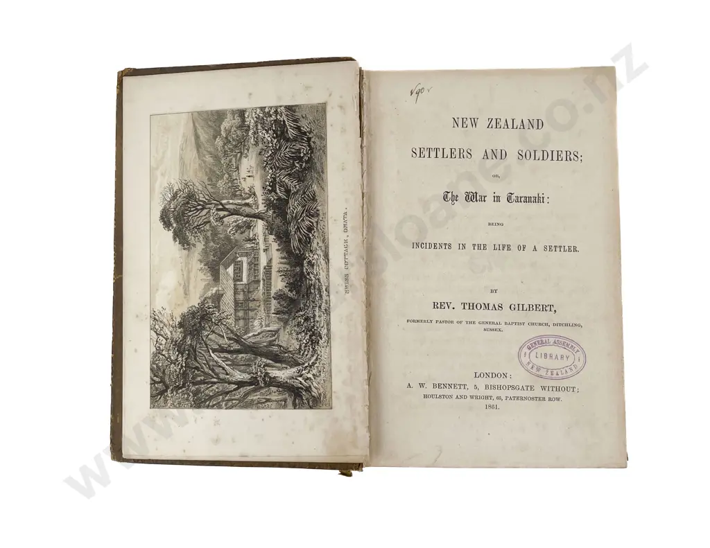 Gilbert Rev Thomas - New Zealand Settlers And Soldiers Image 1++