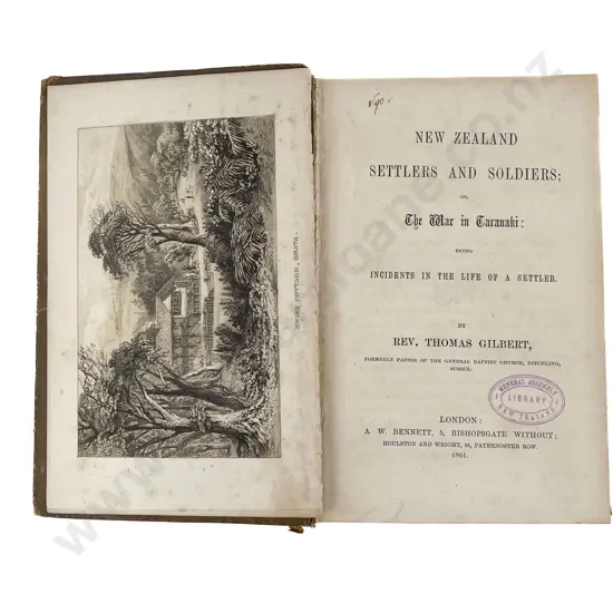 Gilbert Rev Thomas - New Zealand Settlers And Soldiers