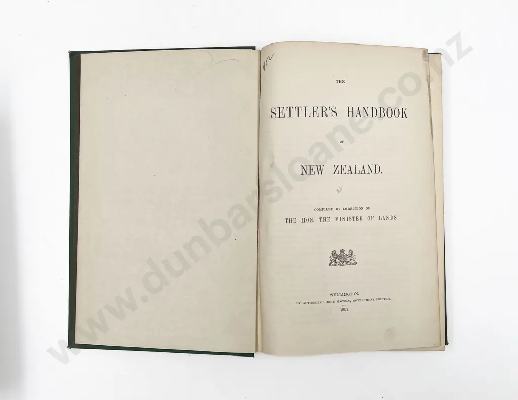 The Minister Of Lands (Compiled) The Settlers Handbook Of New Zealand (6 copies) Image 1++