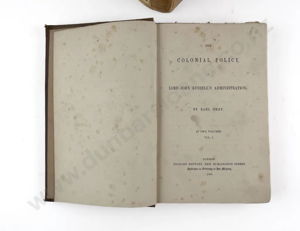 Earl Grey - The Colonial Policy of Lord John Russell's Administration Image 1++