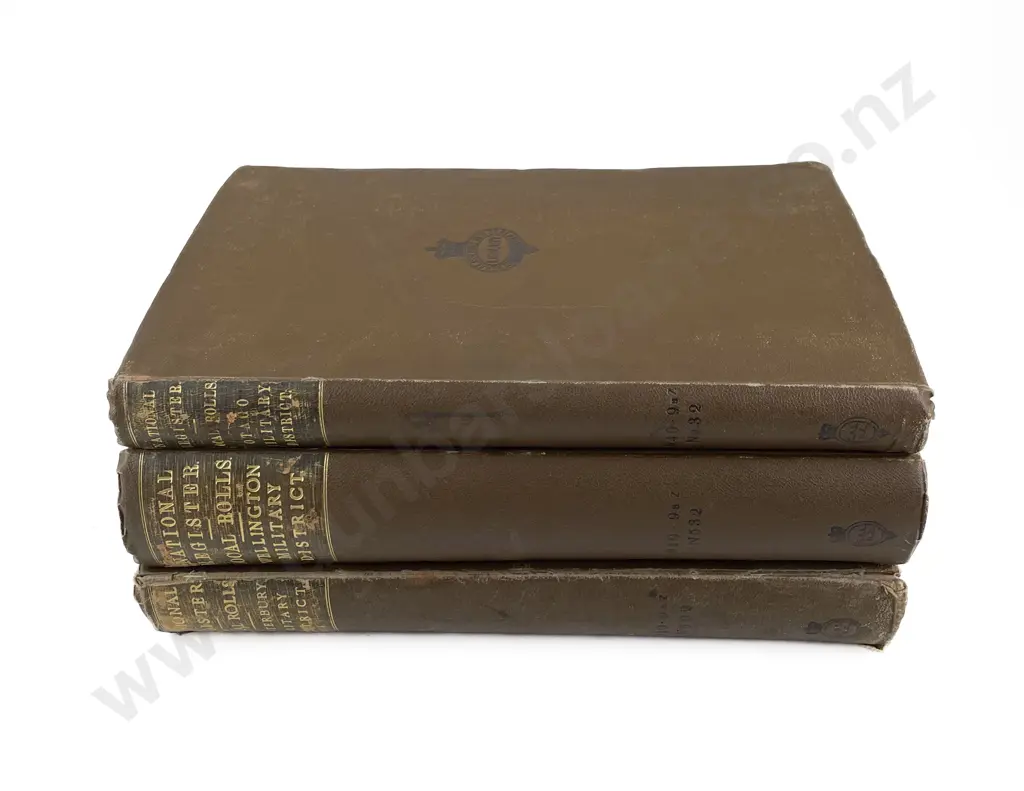 Wellington - Canterbury - Otago WWI Period National Register Local Rolls Image 1++