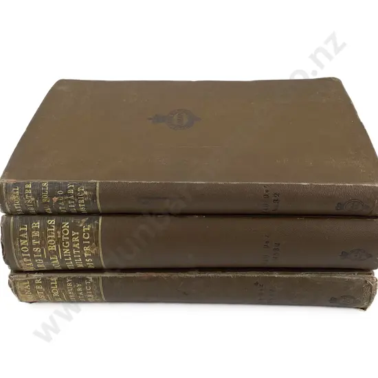 Wellington - Canterbury - Otago WWI Period National Register Local Rolls