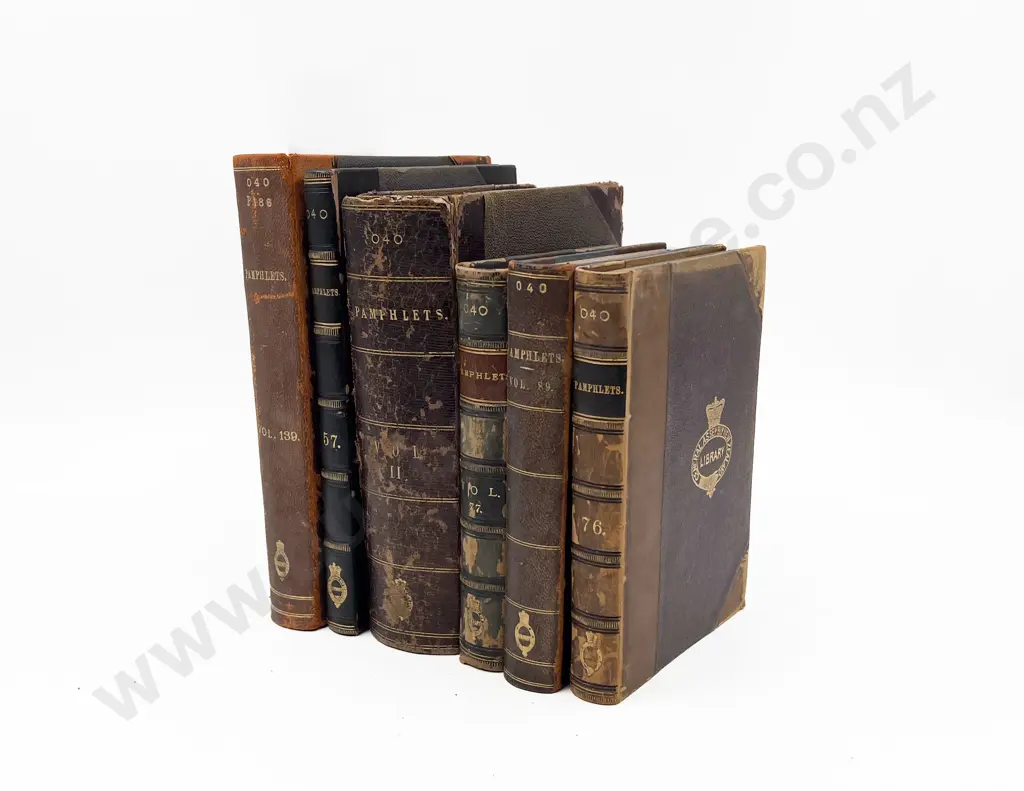 6 Volumes Of Bound Vintage Pamphlets Image 1++