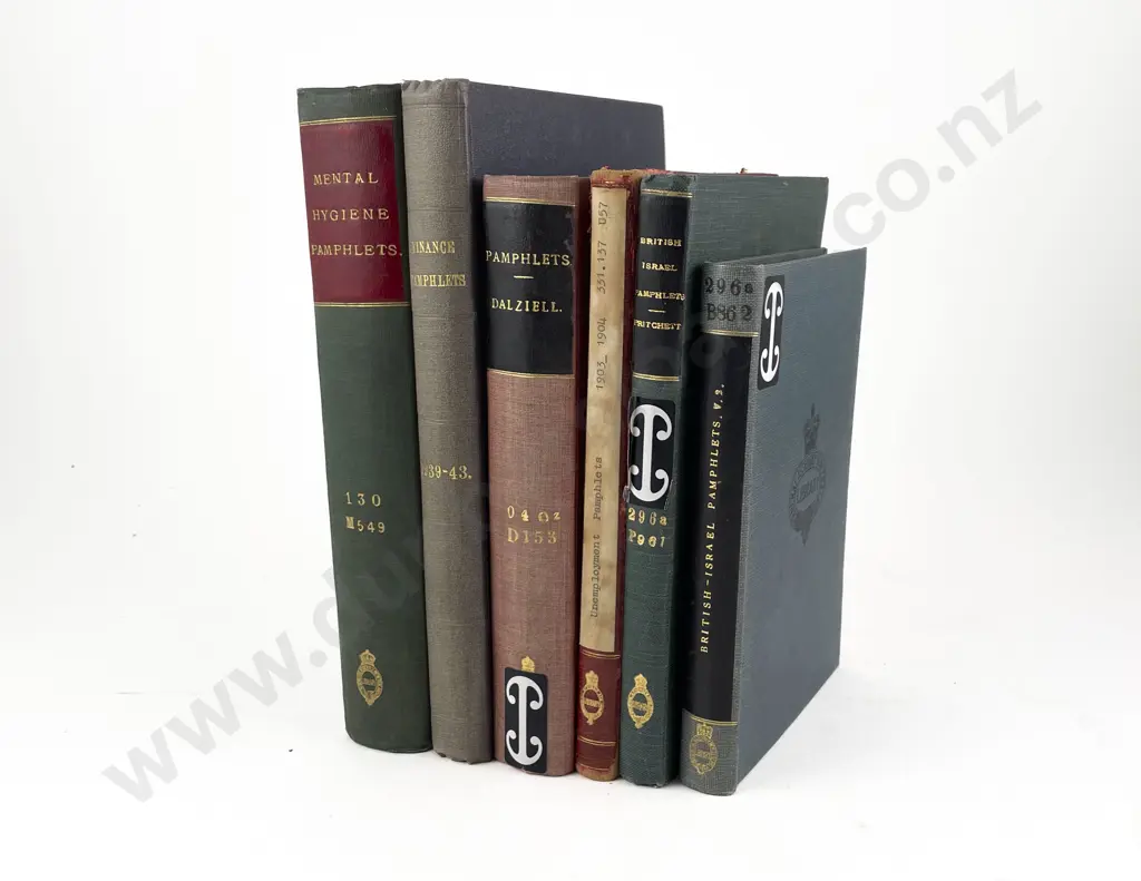 6 Volumes Of Bound Vintage Pamphlets Image 1++