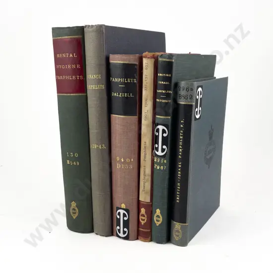6 Volumes Of Bound Vintage Pamphlets