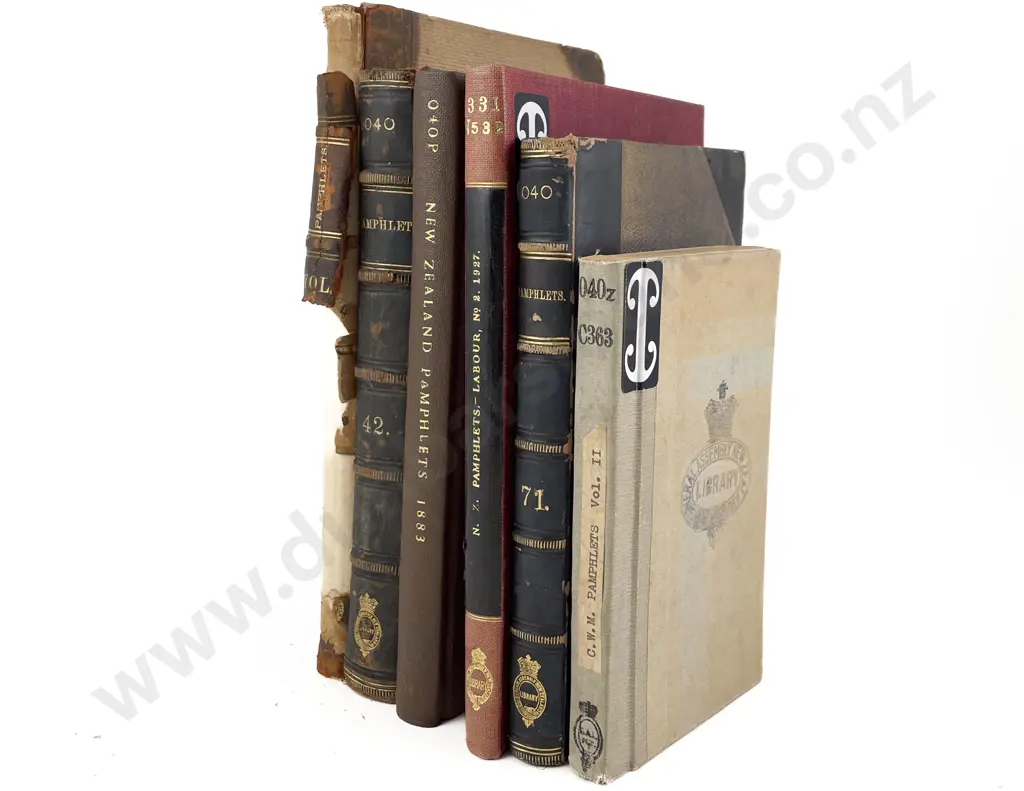 6 Volumes Of Bound Vintage Pamphlets Image 1++