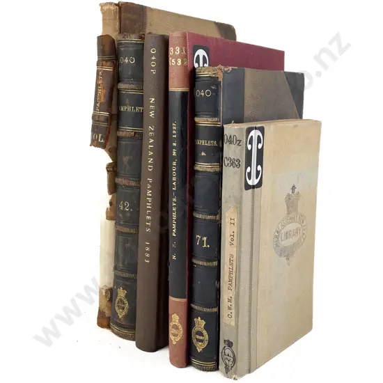 6 Volumes Of Bound Vintage Pamphlets