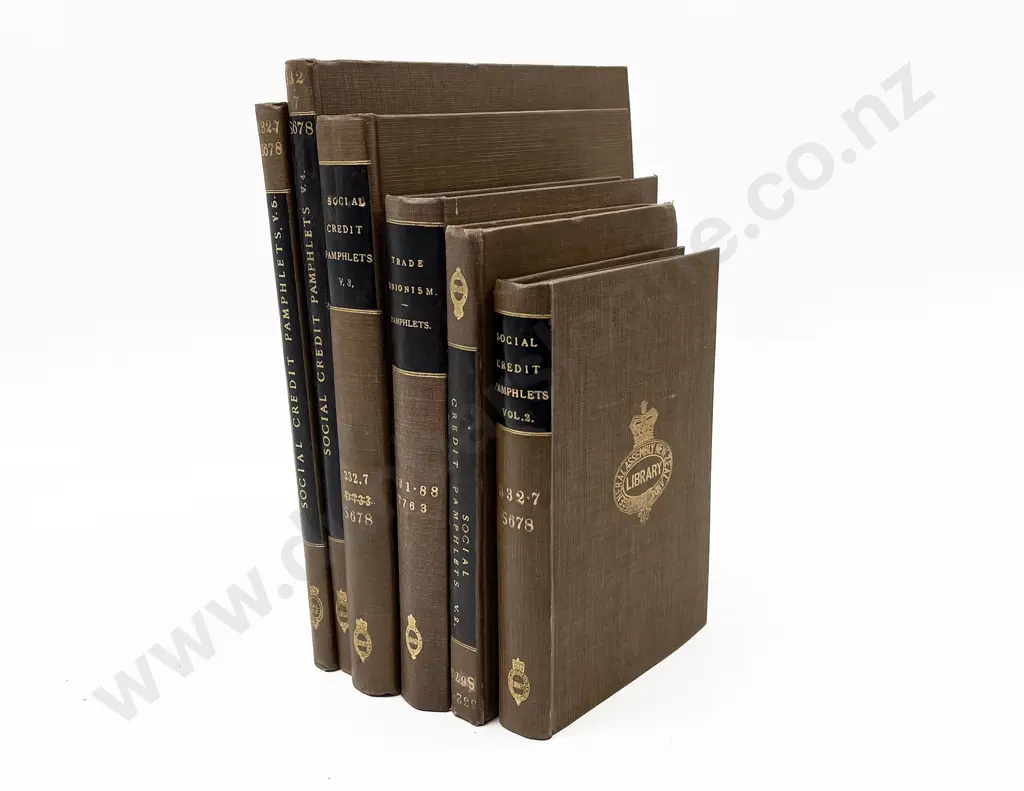6 Volumes Of Bound Vintage Pamphlets Image 1++