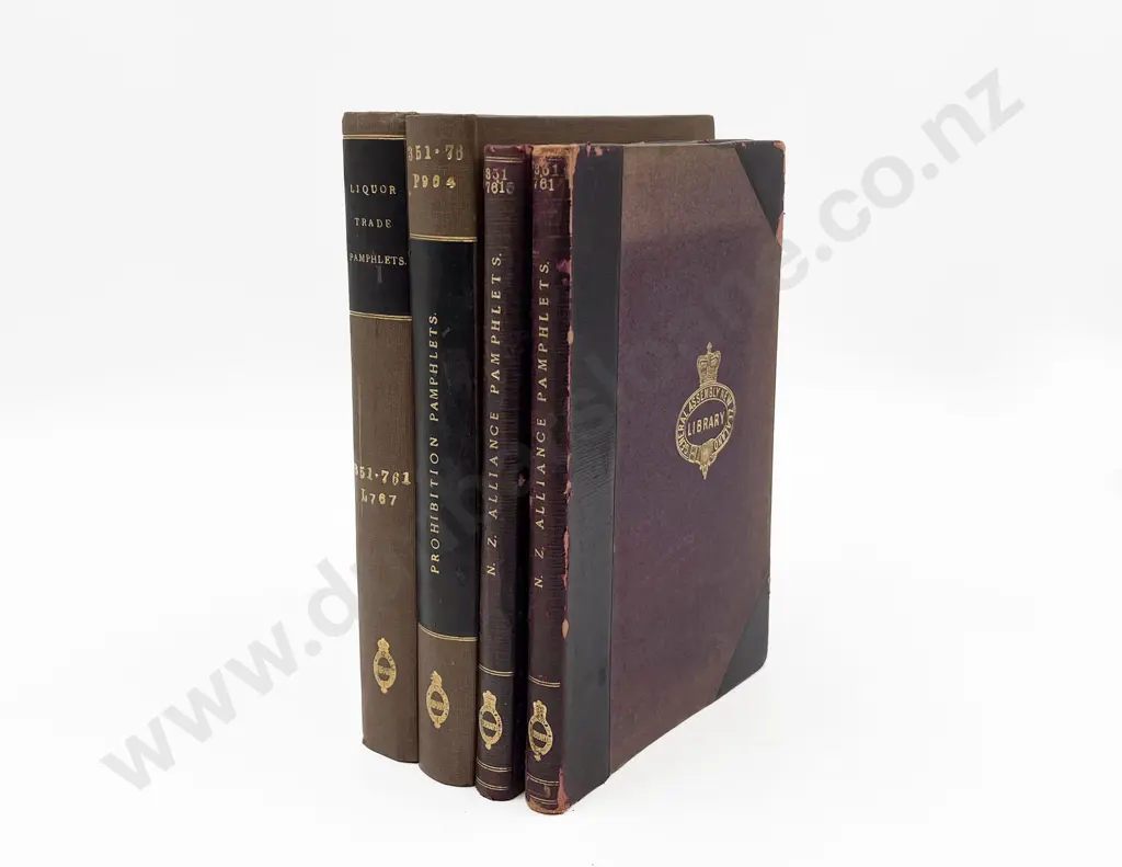 4 Bound Volumes Of Vintage Pamphlets Image 1++