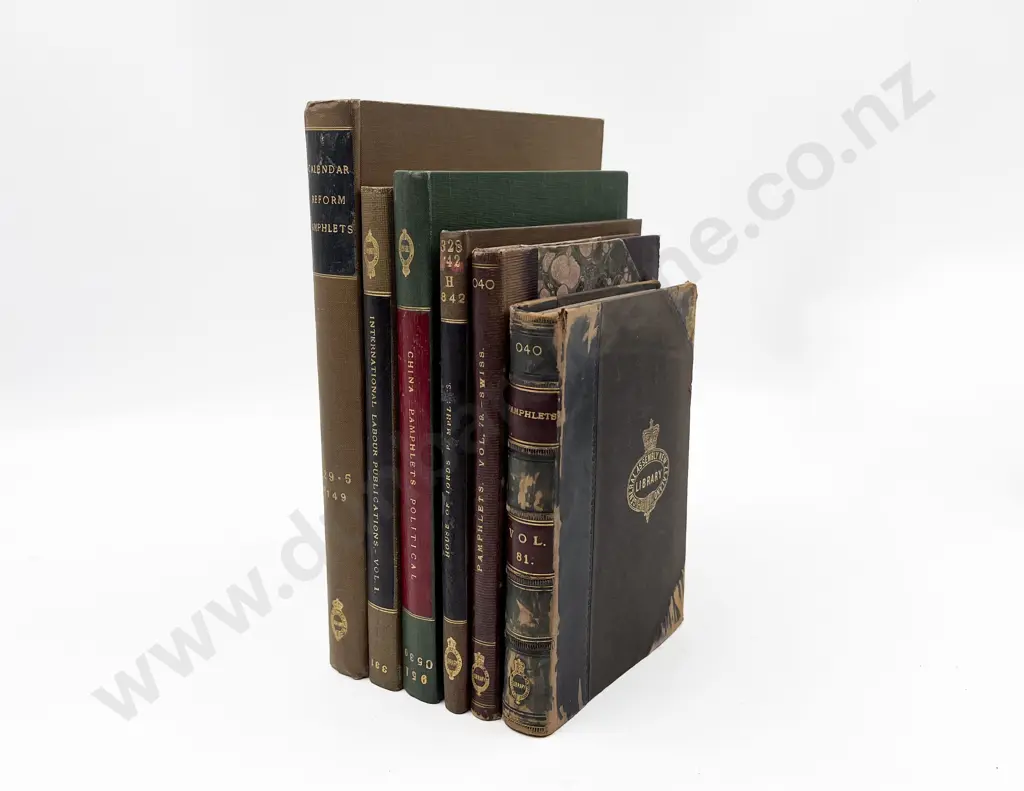 6 Volumes Of Bound Vintage Pamphlets Image 1++