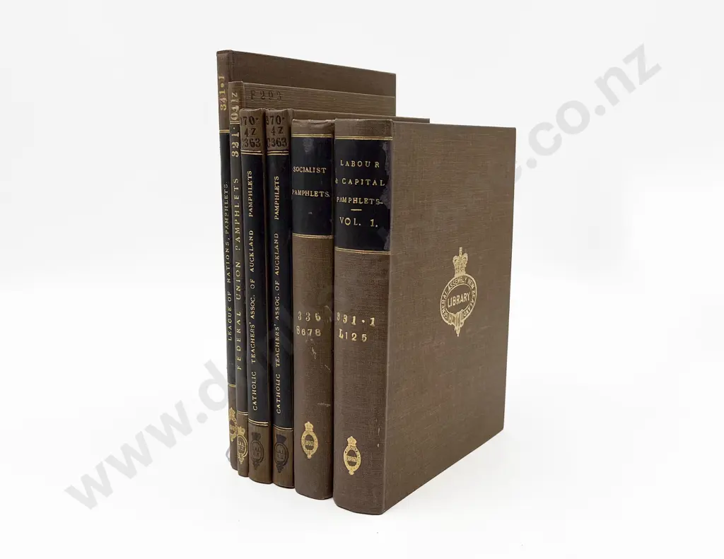 6 Bound Volumes Of Vintage Pamphlets Image 1++