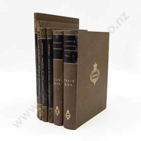 6 Bound Volumes Of Vintage Pamphlets