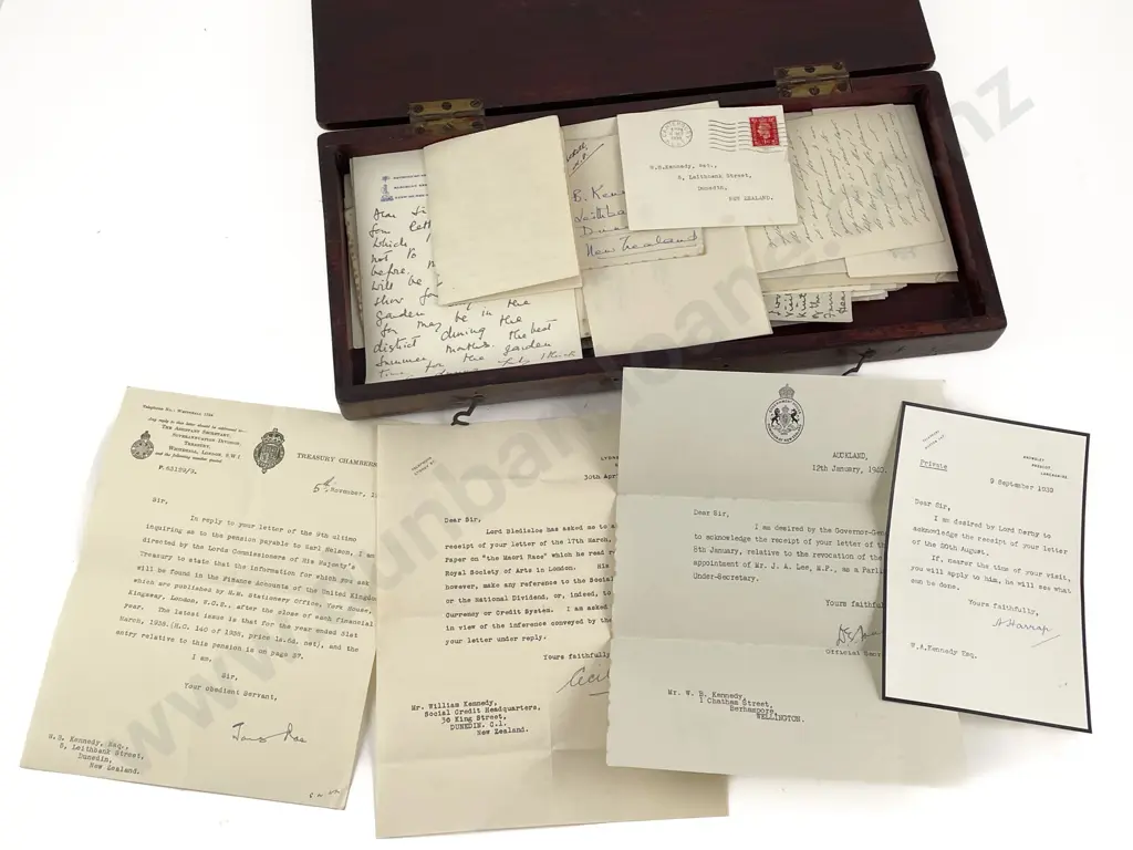 An Interesting Collection Of Letters & Correspondence Relating To Mr William B Kennedy (Dunedin) Image 1++