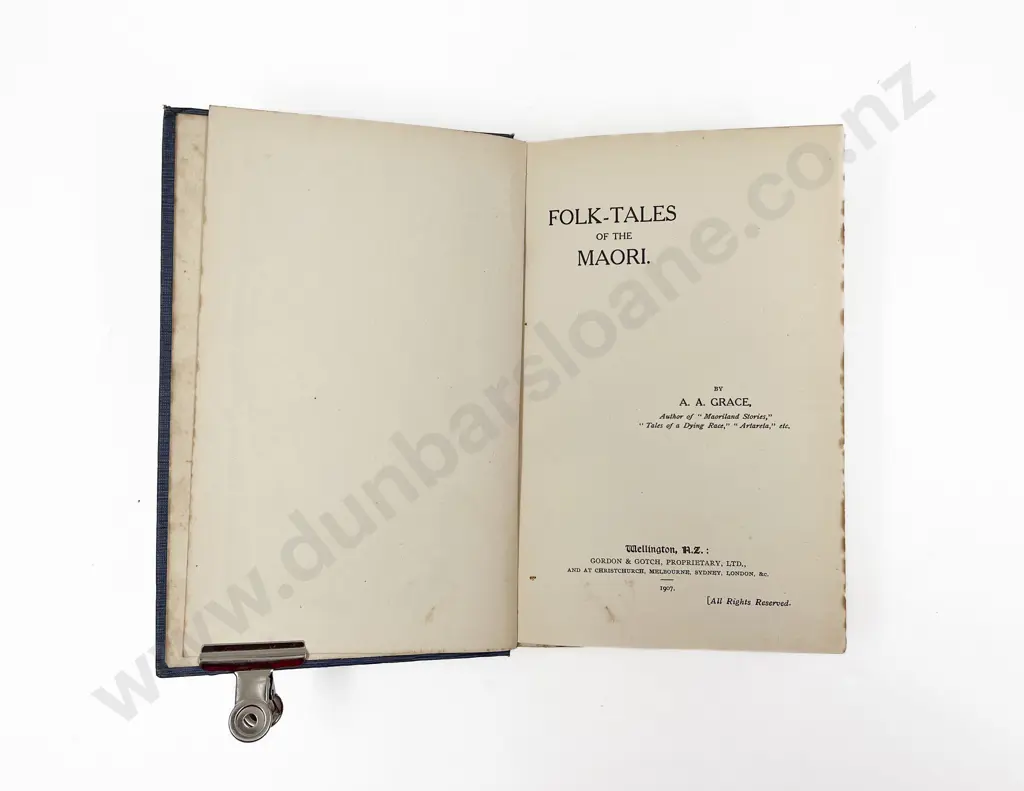 Grace A A - Folk-Tales of the Maori Image 1++