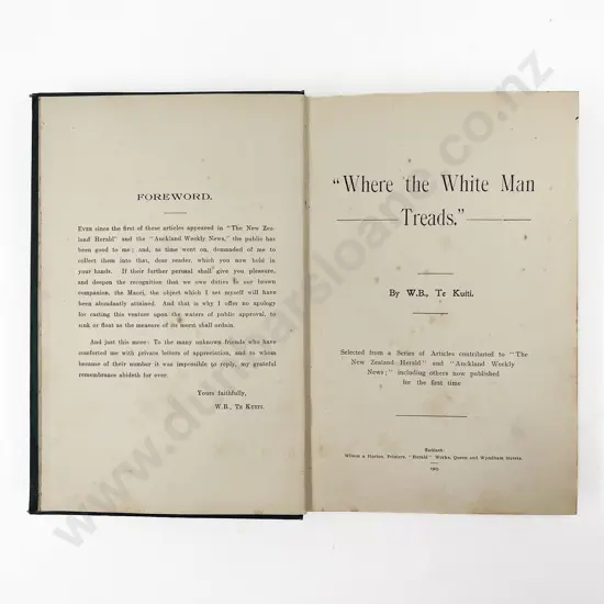 W B Te Kuiti - "Where the White Man Treads"