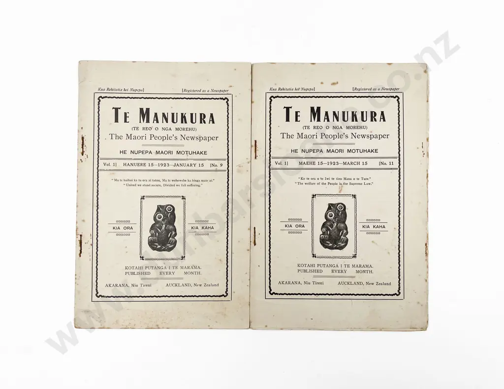 Te Manukura (Te Reo O Nga Morehu) The Maori People's Newspaper Image 1++