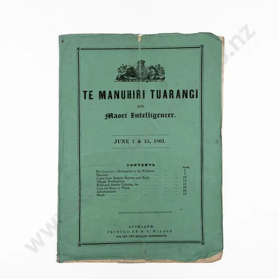Te Manuhiri and Maori Intelligence