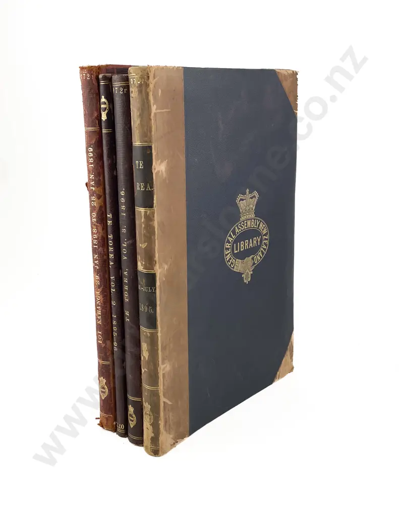 Three Late 19th Century Volumes Of Te Torea 1895-1896 Image 1++